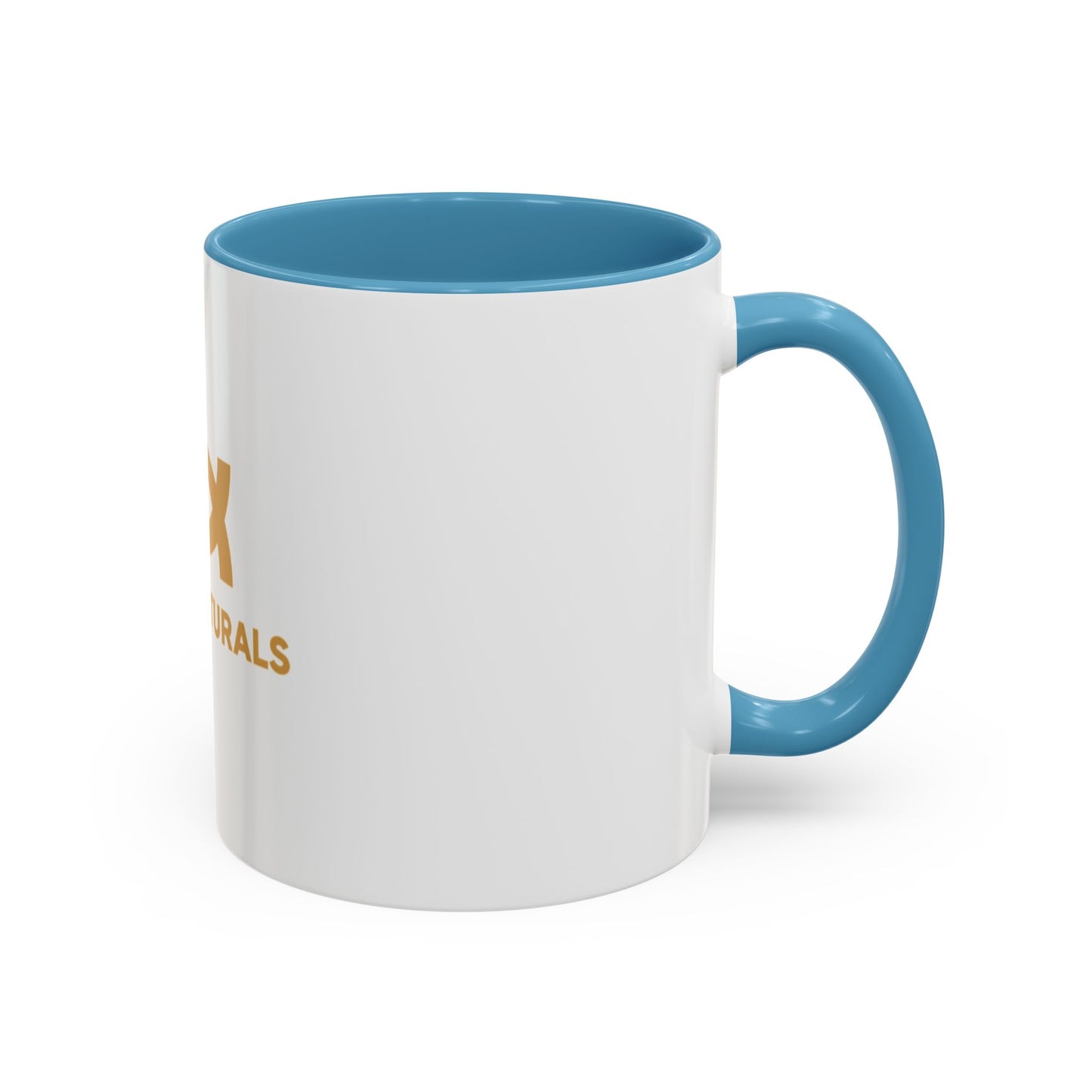Osiris Naturals Accent Coffee Mug - Unique Black Handle & Interior, Perfect for Coffee Lovers