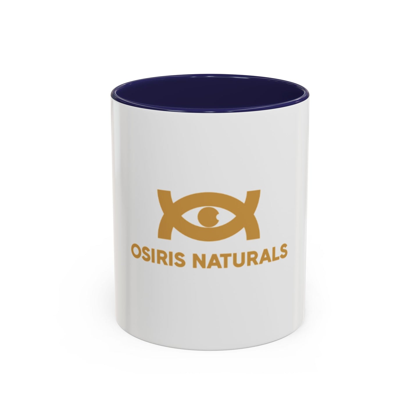 Osiris Naturals Accent Coffee Mug - Unique Black Handle & Interior, Perfect for Coffee Lovers