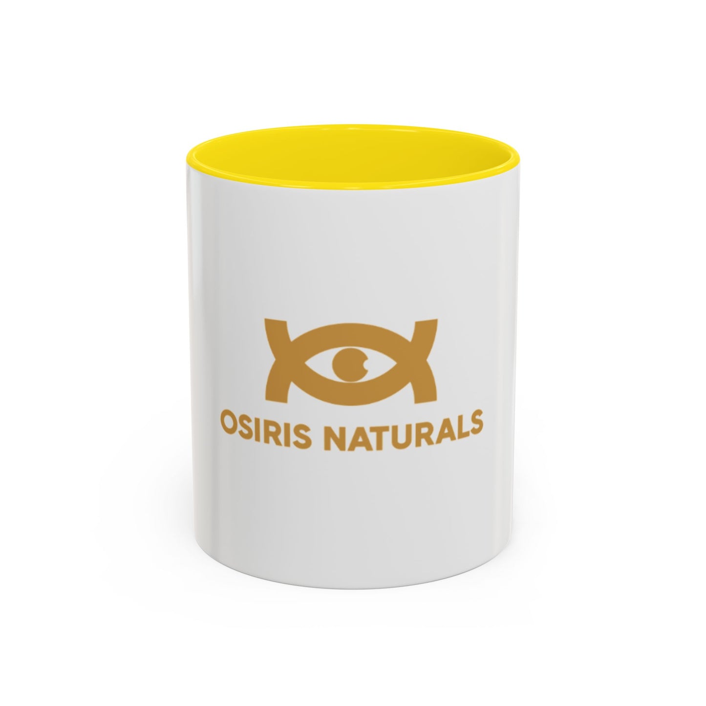 Osiris Naturals Accent Coffee Mug - Unique Black Handle & Interior, Perfect for Coffee Lovers