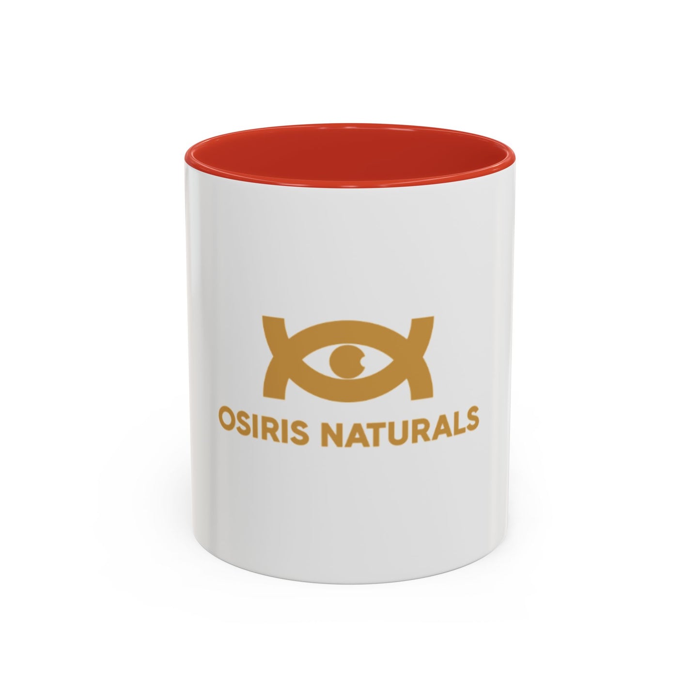 Osiris Naturals Accent Coffee Mug - Unique Black Handle & Interior, Perfect for Coffee Lovers