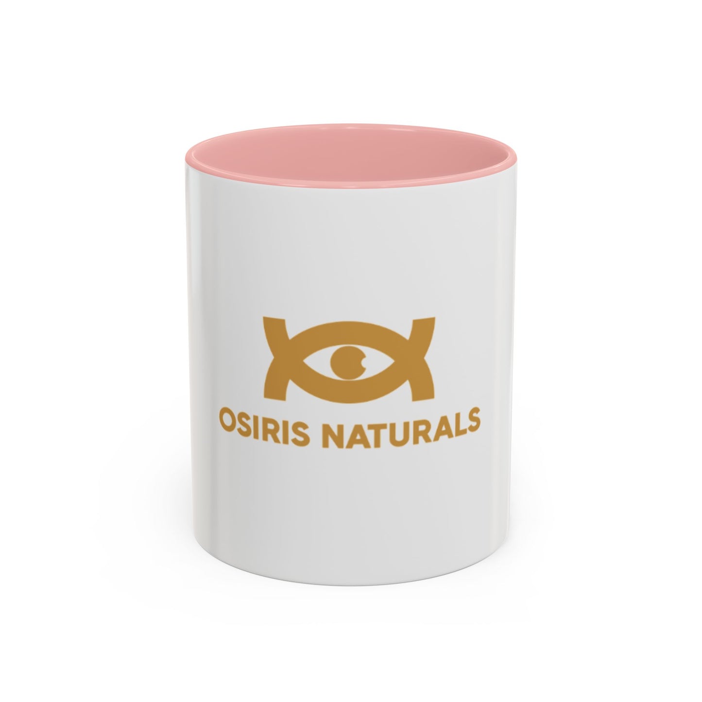 Osiris Naturals Accent Coffee Mug - Unique Black Handle & Interior, Perfect for Coffee Lovers
