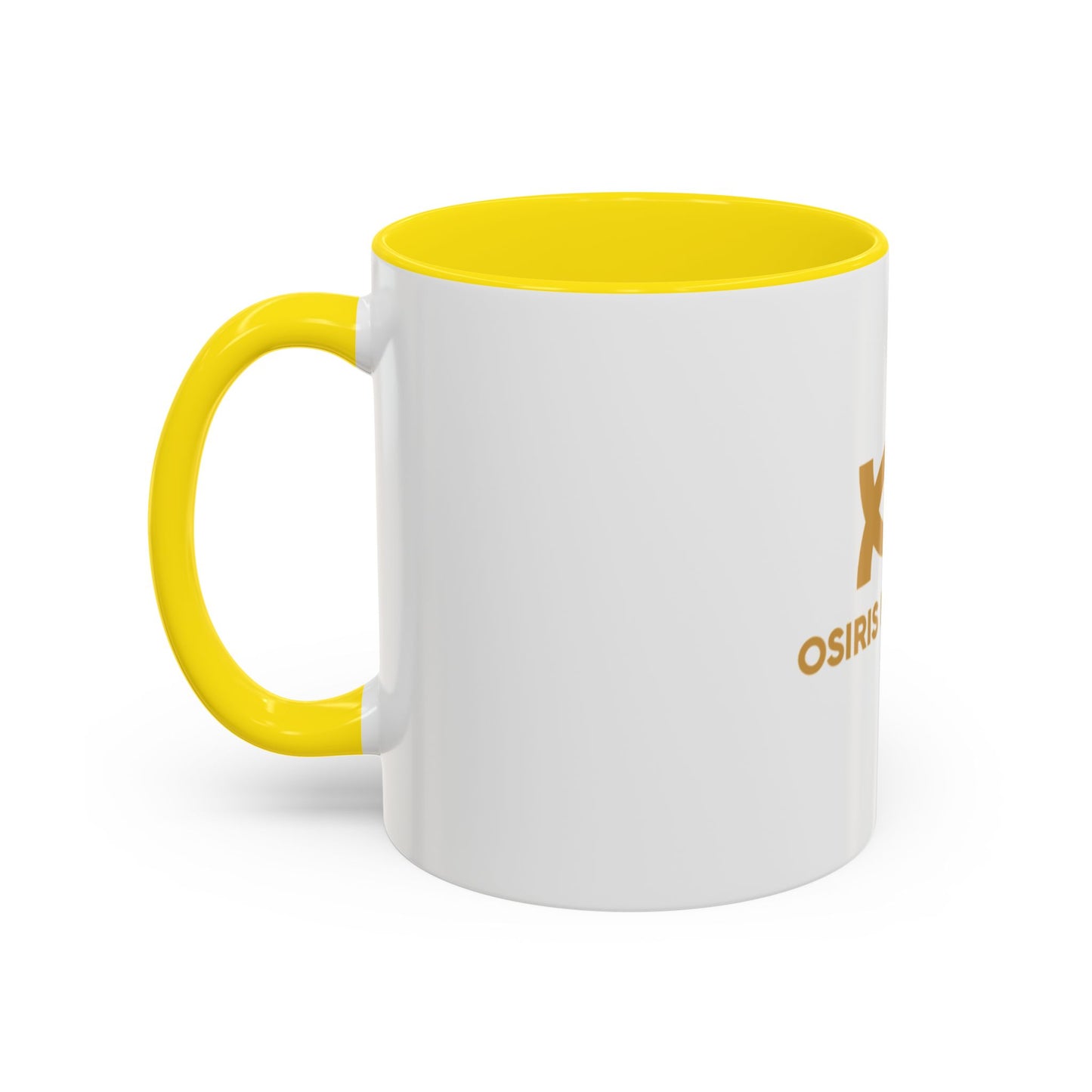 Osiris Naturals Accent Coffee Mug - Unique Black Handle & Interior, Perfect for Coffee Lovers
