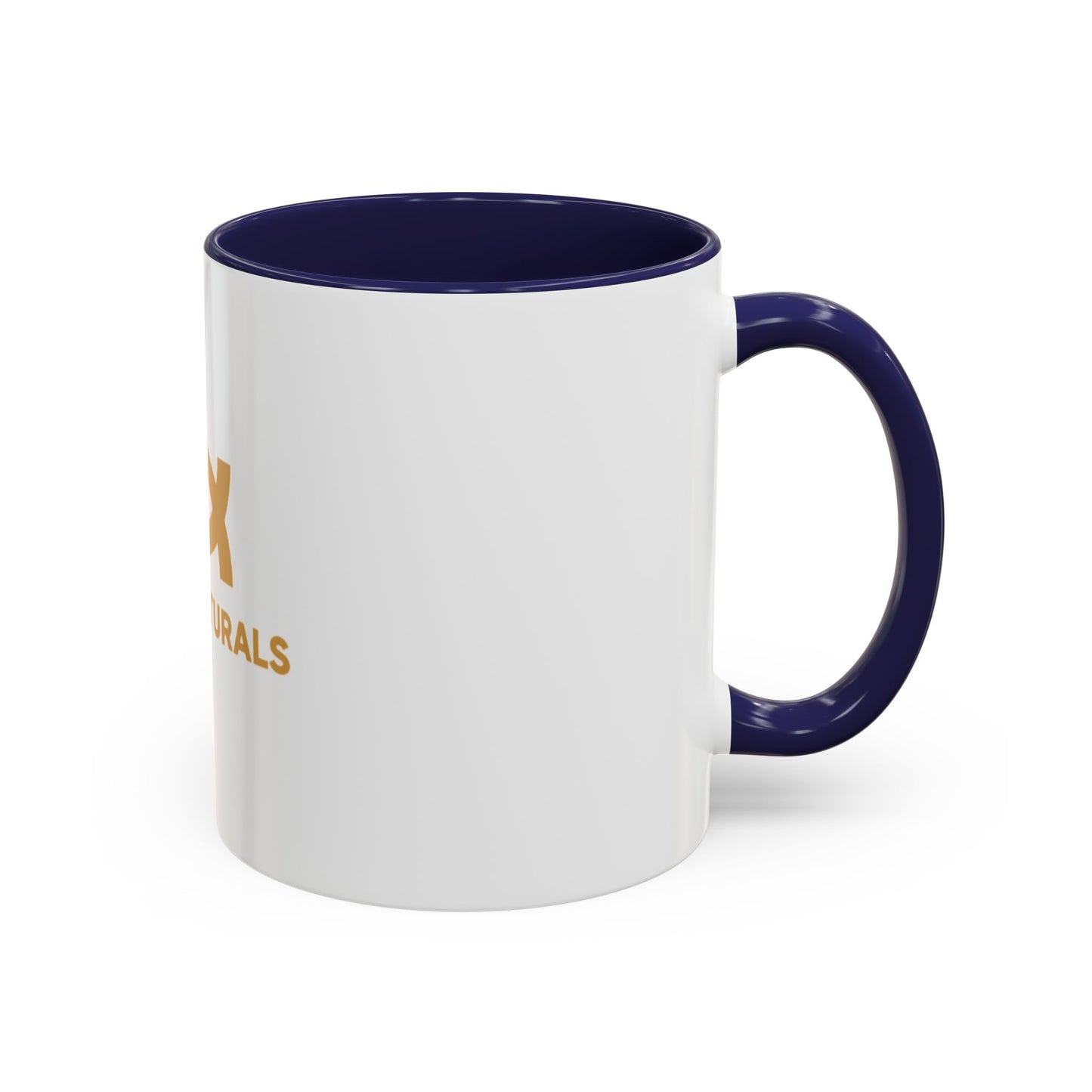 Osiris Naturals Accent Coffee Mug - Unique Black Handle & Interior, Perfect for Coffee Lovers