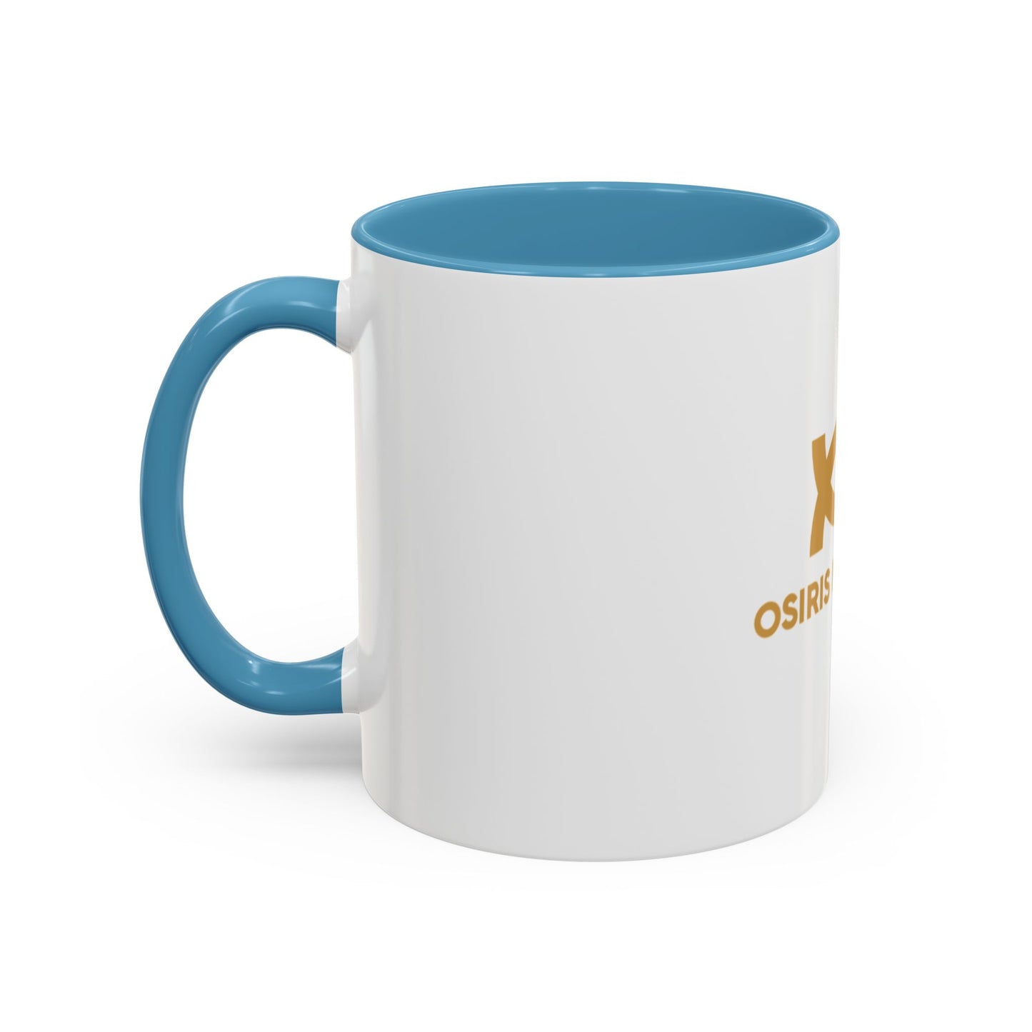 Osiris Naturals Accent Coffee Mug - Unique Black Handle & Interior, Perfect for Coffee Lovers