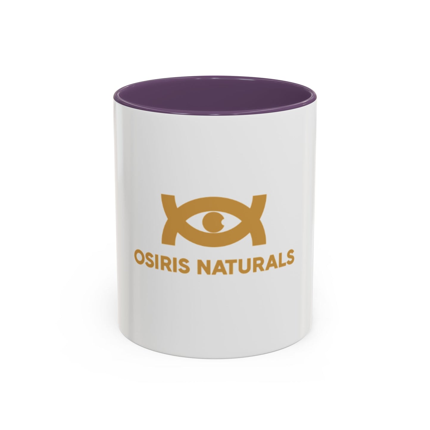 Osiris Naturals Accent Coffee Mug - Unique Black Handle & Interior, Perfect for Coffee Lovers