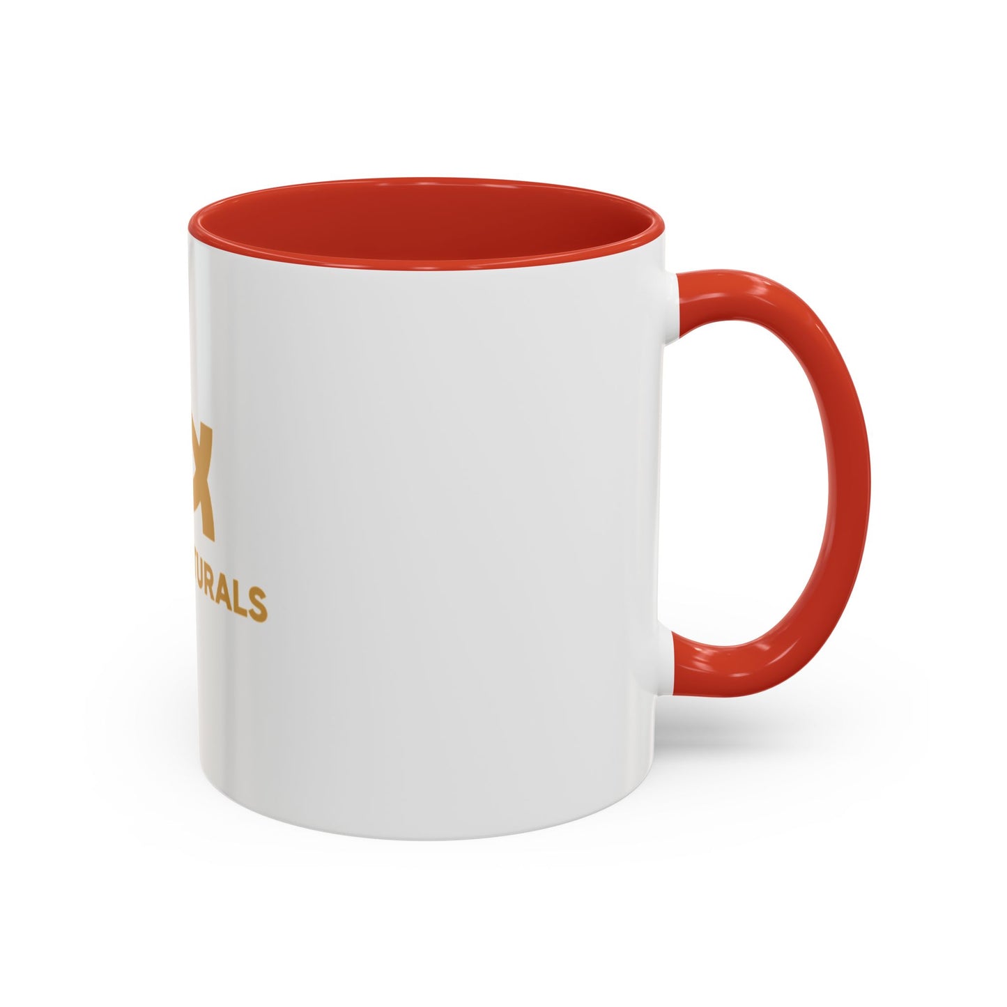 Osiris Naturals Accent Coffee Mug - Unique Black Handle & Interior, Perfect for Coffee Lovers