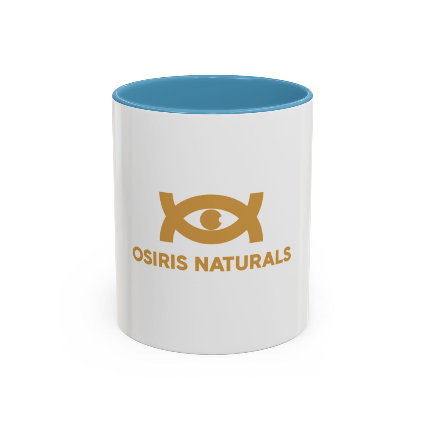 Osiris Naturals Accent Coffee Mug - Unique Black Handle & Interior, Perfect for Coffee Lovers