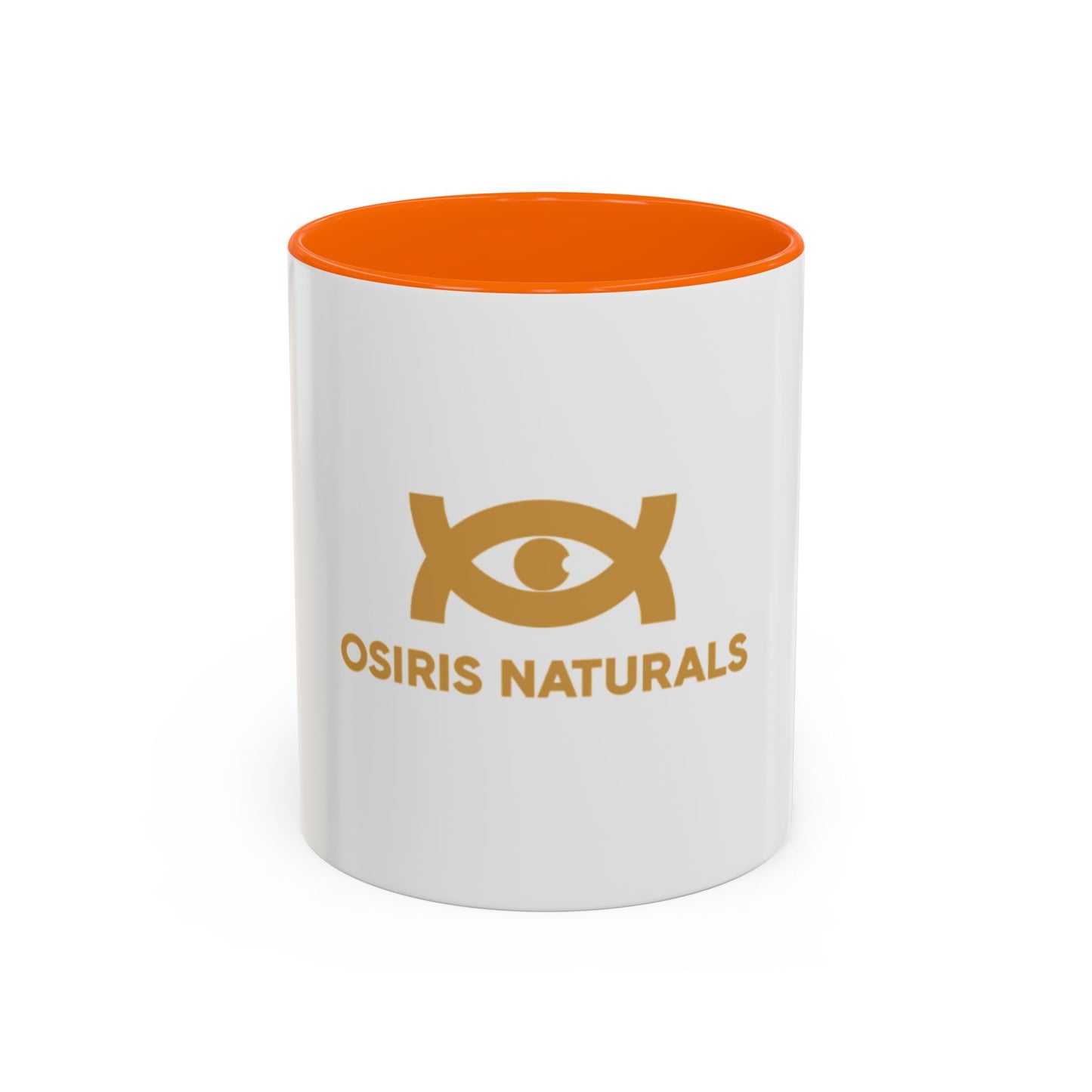 Osiris Naturals Accent Coffee Mug - Unique Black Handle & Interior, Perfect for Coffee Lovers